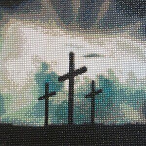 Three Crosses on the Hill Finished Diamond Art #12412025